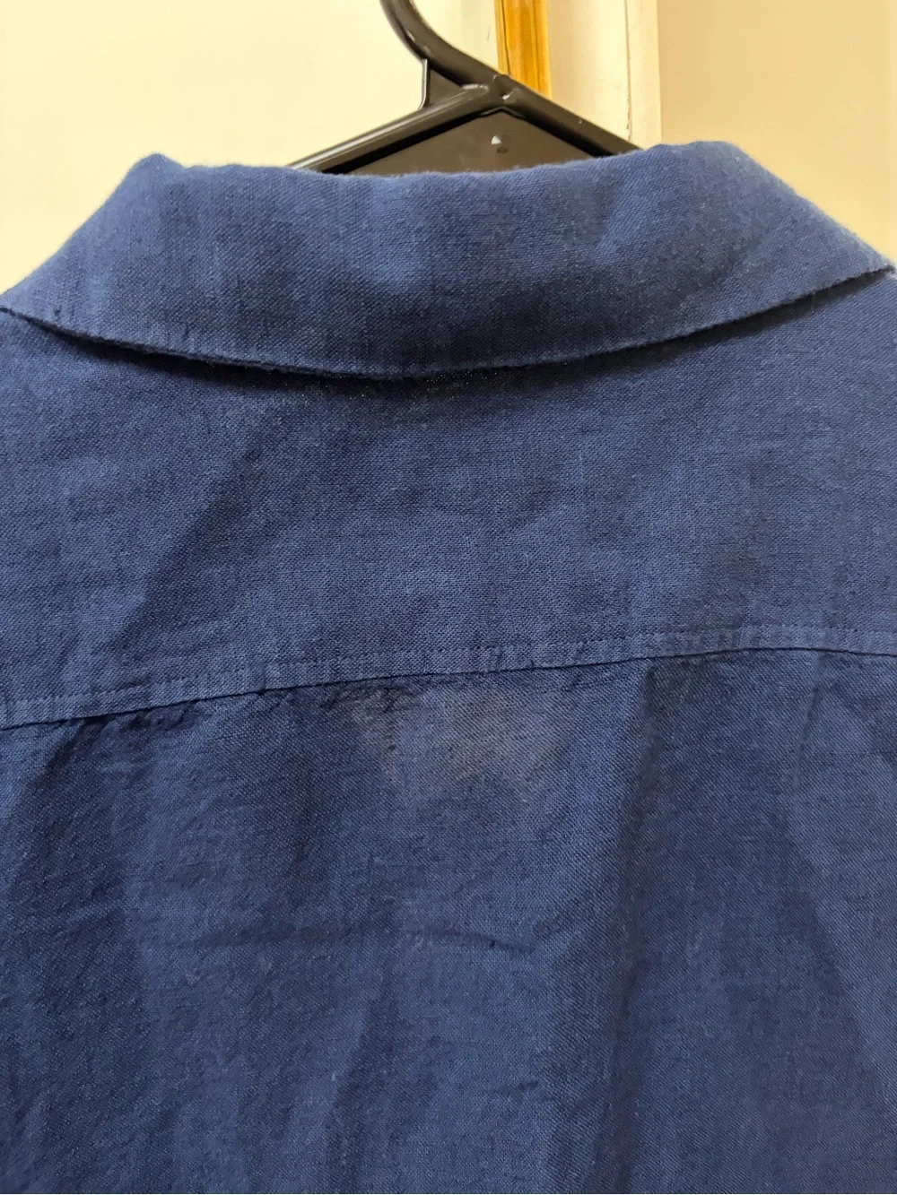 NWT Banana Republic Men's Short-Sleeve Button-Down Shirt - Blue medium tall